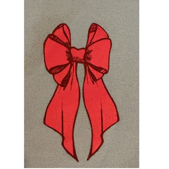 Living Fully Co. by Mallory Ervin Christmas Tree Bow Sweatshirt XL - Picture 10 of 12